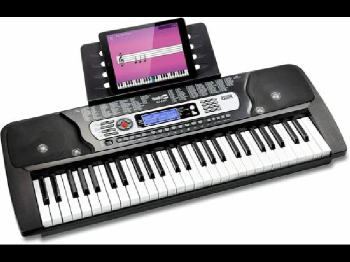Rockjam 54 Touches Piano Clavier avec Autocollant Note Pupitre de Partitions pou