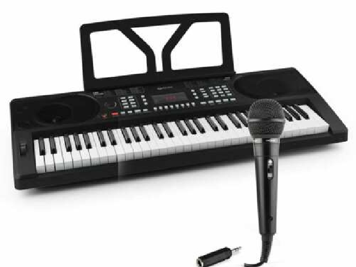 Piano numérique Synthétiseur + Microphone cardioide adaptateur Set pour débutant