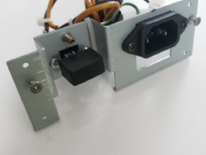 KORG Triton power input and switch panel