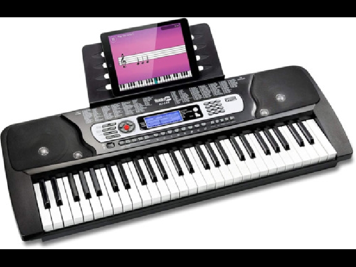 Clavier Rockjam 54 Touches Piano avec Autocollant Notes Pupitre de Partitions