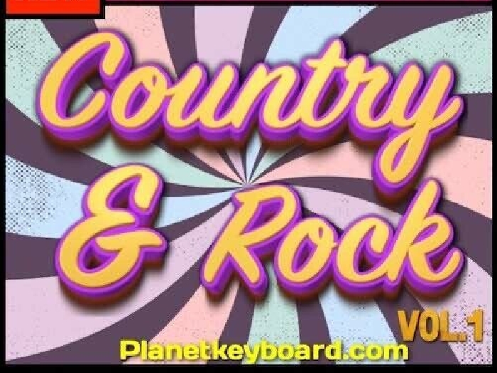 Styles KORG PA4X PA1000 PA700 PA3X PA900 PA2X EK50 i3-2020 Country & Rock Vol 1
