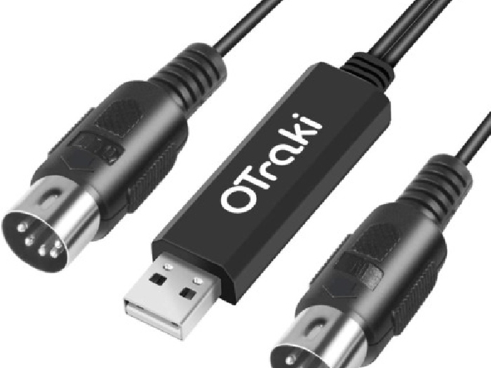 Otraki Cable MIDI USB 2M 6Ft Câble D'Interface USB MIDI Vers USB - Câble De Conv