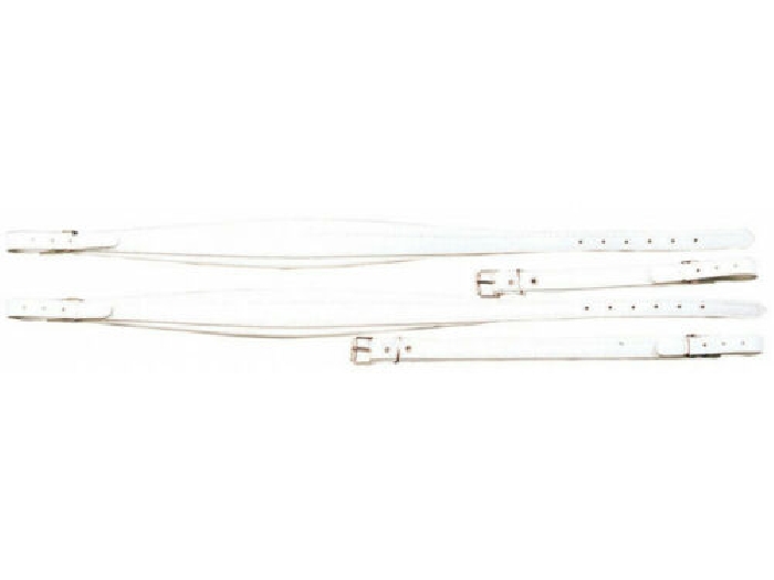 Musico 5363WH - Bretelles accordéon pour 120 basses - Cuir blanc
