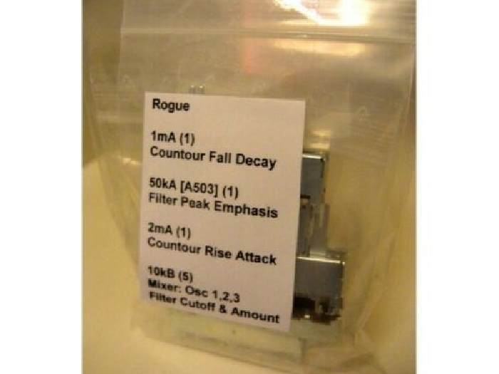 Moog Rogue Sliders Set,Pièces pour synthétiseurs vintage,