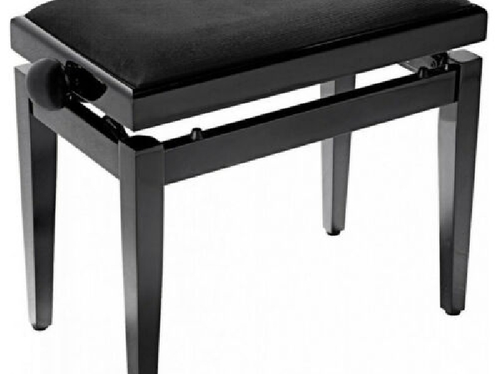 Stagg PB05 -Banquette Piano Noir mat velours noir