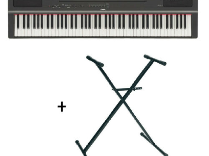 Pack Yamaha P125 noir - Piano numérique - 88 touches + stand en X