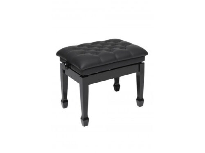 Stagg PBH 850 BKP SBK - Banquette de piano, hydraulique, noir brillant avec pel