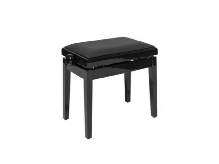 Stagg PBH 390 BKP SBK - Banquette de piano, hydraulique, noir mat avec pelote e