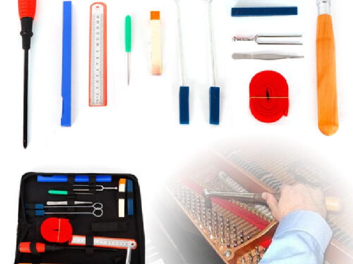 14x ensemble d'accessoires de marteau d'accordage de clé de réglage de piano