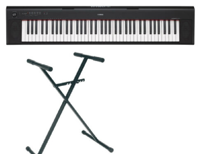 Pack Yamaha NP-32 noir - Piano numérique 76 touches + stand en X - 76 touches