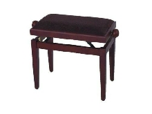 GEWA BANQUETTE PIANO NOYER MAT ASSISE BRUNE