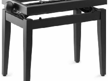 Stagg PB45 BK M - Banquette piano, noir mat, sans pelote