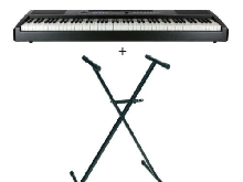 Pack Adagio SP75BK - Piano numérique 88 notes + stand en X - Noir mat