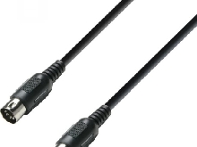 Adam Hall Cables K3MIDI0075BLK Série 3 Star Câble MIDI 0,75 m Noir
