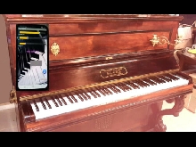 Piano droit ancien équipé en numérique