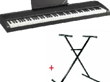 Pack Korg B2N noir - Piano numérique 88 touches (toucher léger) + Stand en X