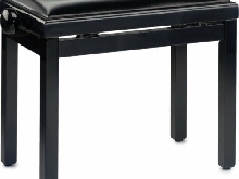 Banquette Piano Stagg PB39 Noir brillant skai noir