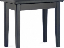 Banquette Piano Stagg PBF23 avec compartiment partitions noir mat