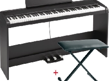 Korg B2SP noir - Piano numérique 88 touches avec stand et pédales + banquette