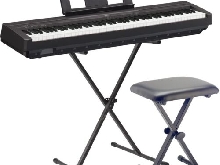 PACK YAMAHA P-45 PIANO NUMERIQUE PORTABLE NOIR BANQUETTE SUPPORT 