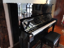 *** Piano Japonais droit d'étude laqué noir KAWAI KU2D + Tabouret ***